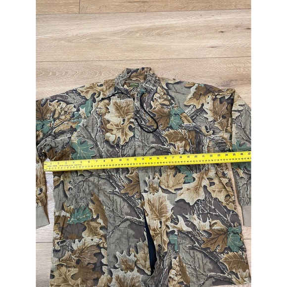 Vintage Spartan Reeltree Camo Long Sleeve Zip Shirt Made in USA Men’s XL - Picture 6 of 6